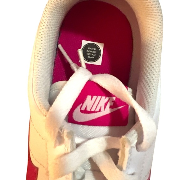 Nike White and Pink Classic Sneakers NWT - Picture 9 of 11